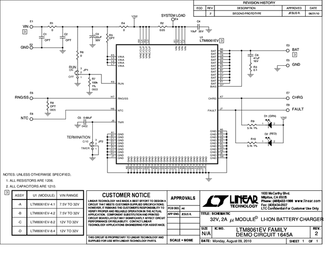 DC1645A-A - Schematic