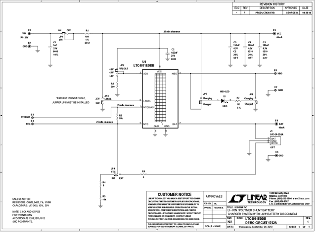 DC1702A - Schematic