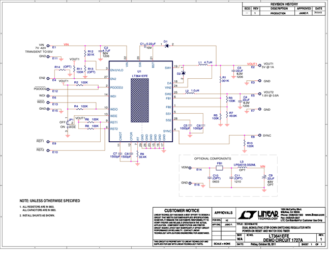DC1727A - Schematic