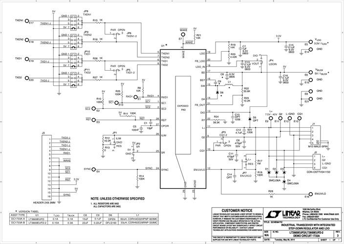 DC1733A - Schematic