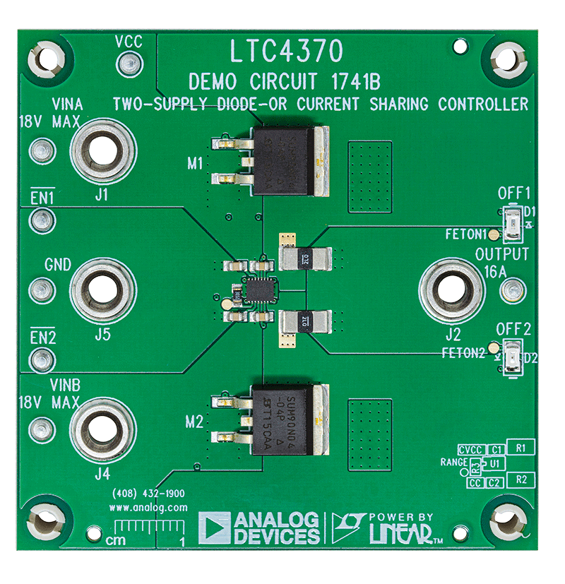 DC1741B Evaluation Board - Top View