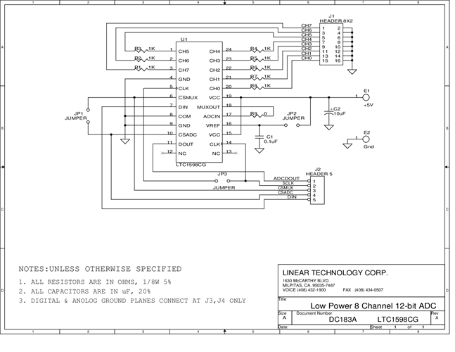 DC183A - Schematic