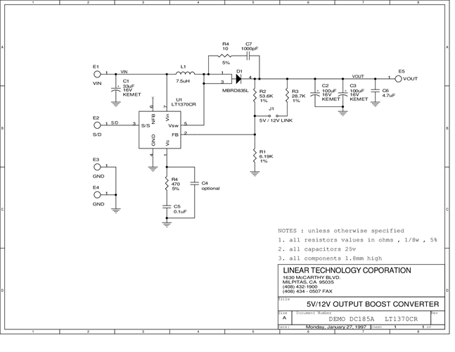 DC185A - Schematic