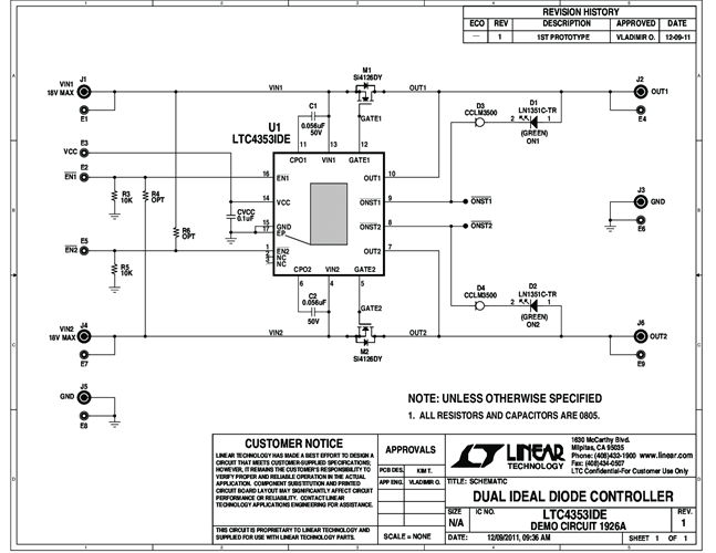 DC1926A - Schematic