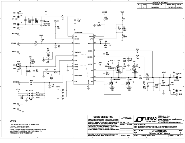 DC1940A - Schematic