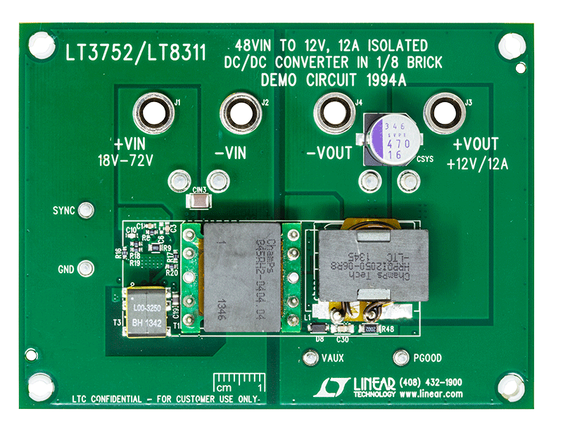 DC1994A Evaluation Board - Top View