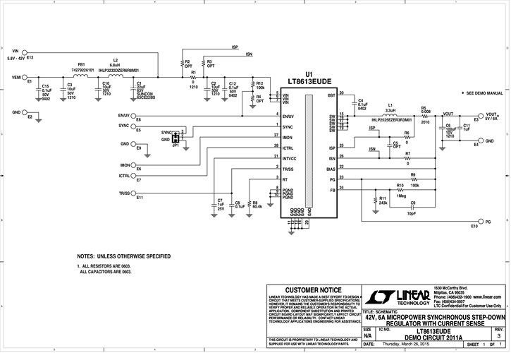 DC2011A - Schematic