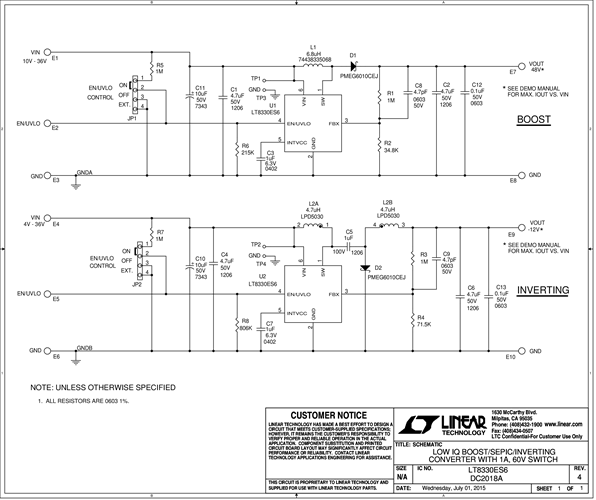 DC2018A - Schematic