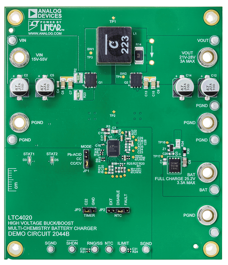 DC2044B Evaluation Board - Top View