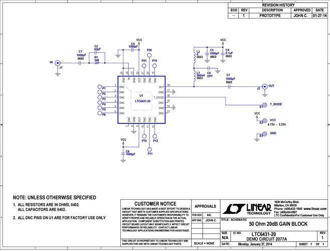 DC2077A  - Schematic
