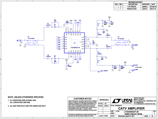 DC2078A - Schematic