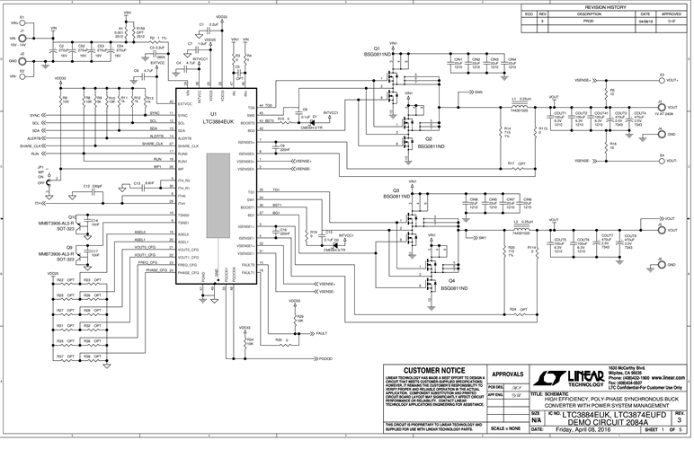 DC2084A Demo Board Schematic Image