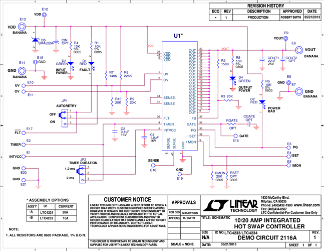 DC2116A - Schematic