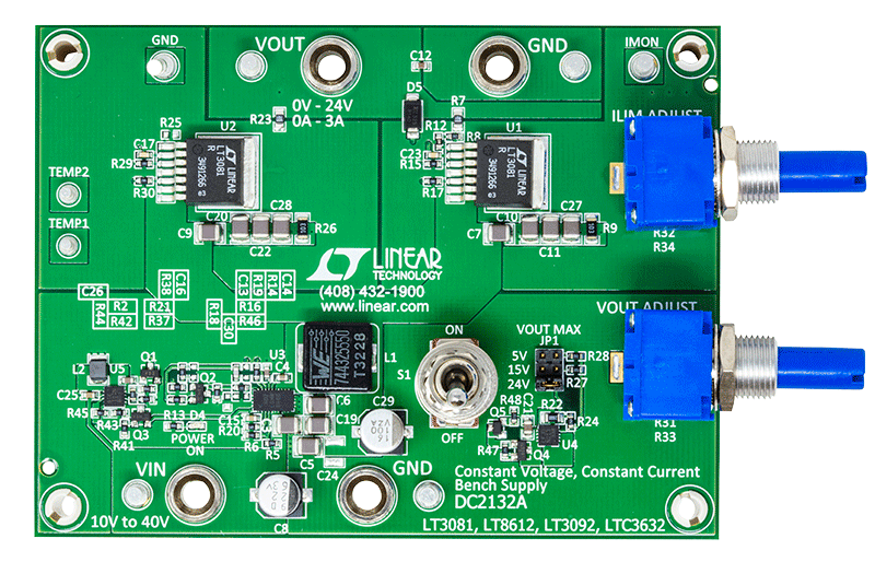 DC2132A Evaluation Board - Top View