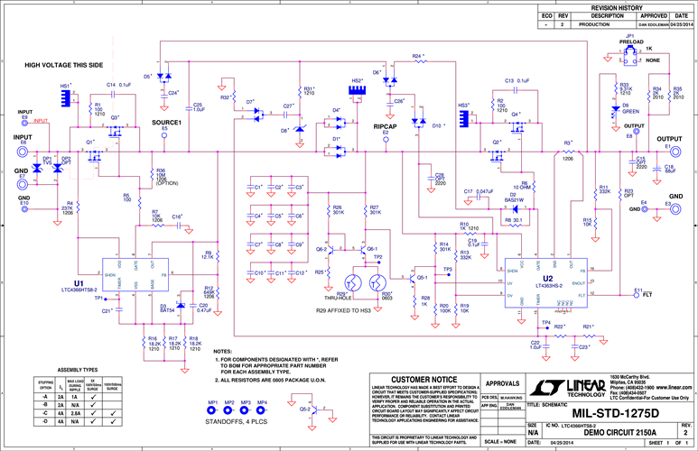 DC2150A - Schematic