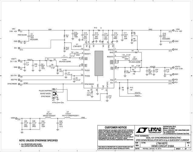 DC2169A - Schematic