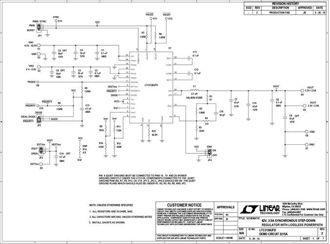 DC2215A - Schematic