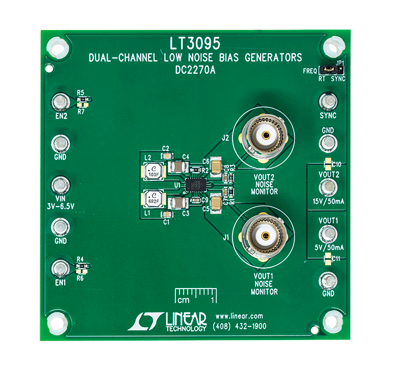 DC2270A Evaluation Board - Top View