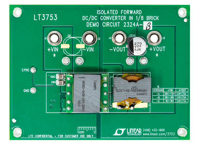 DC2324A-B Evaluation Board - Top View