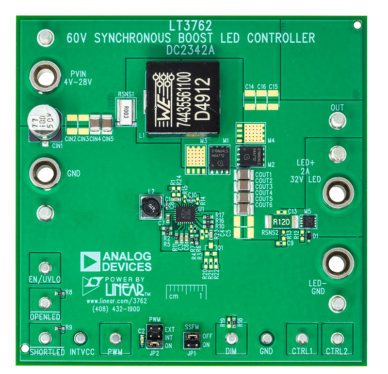 DC2342A Evaluation Board - Top View