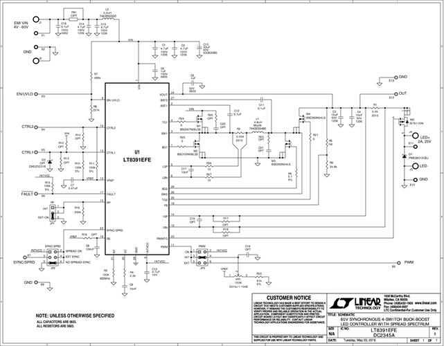 DC2345A - Schematic