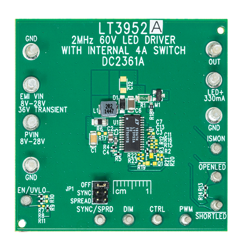 DC2361A Evaluation Board - Top View