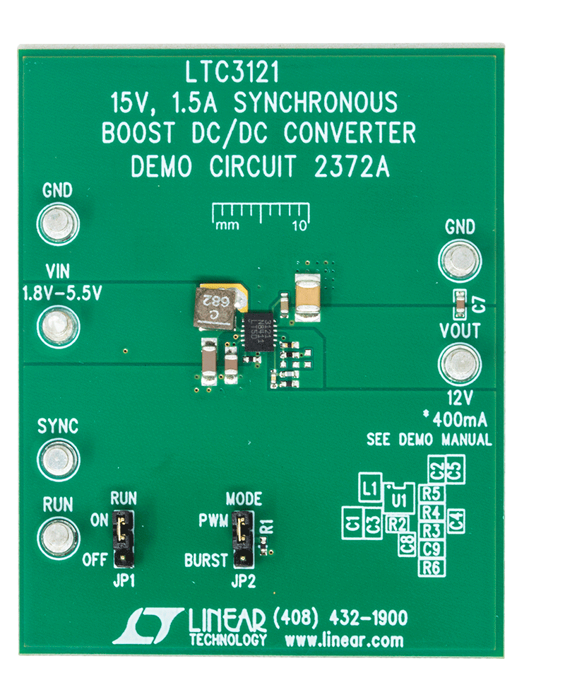 DC2372A Evaluation Board - Top View