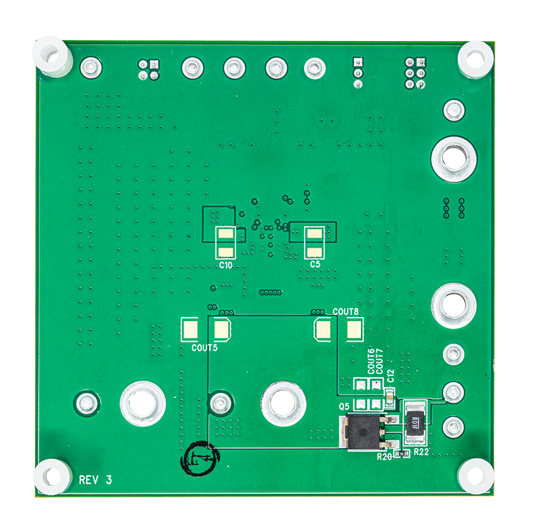DC2411A Evaluation Board - Bottom View
