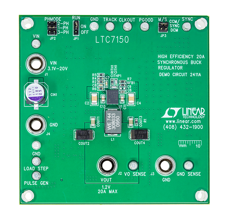 DC2411A Evaluation Board - Top View