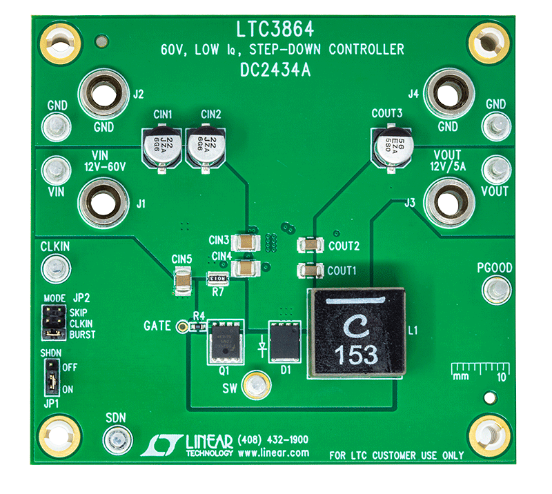 DC2434A Evaluation Board - Top View