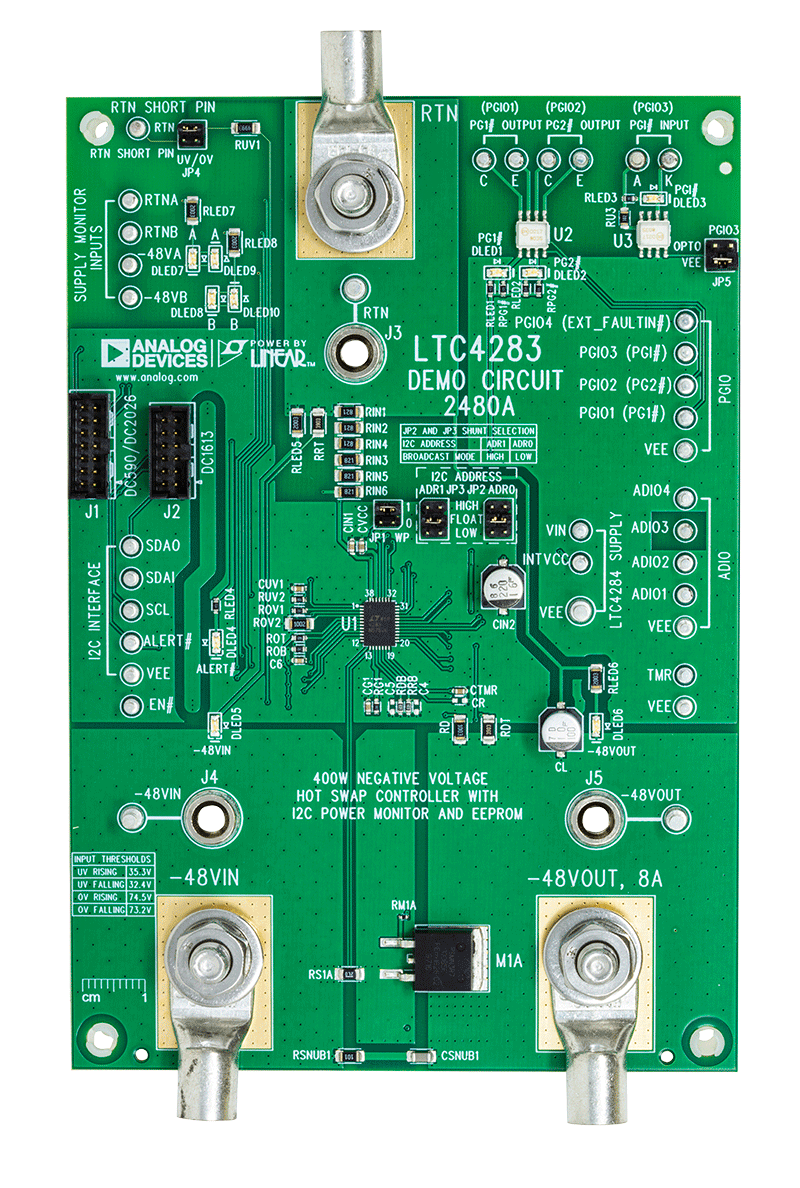 DC2480A Evaluation Board - Top View