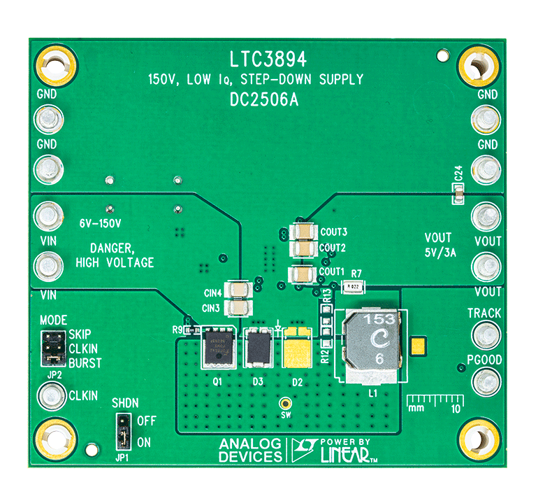 DC2506A Evaluation Board - Top View