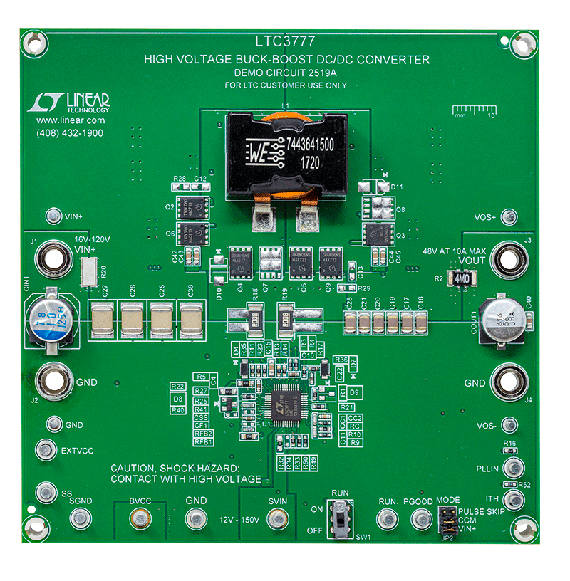 DC2519A Evaluation Board - Top View