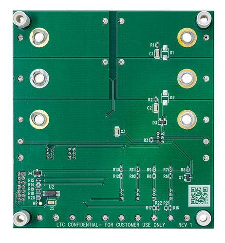 DC2561A Evaluation Board - Bottom View