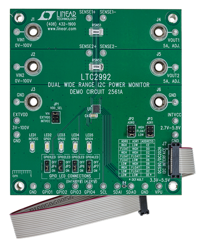 DC2561A Evaluation Board - Top View