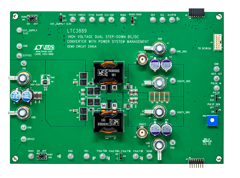 DC2595A Evaluation Board - Top View
