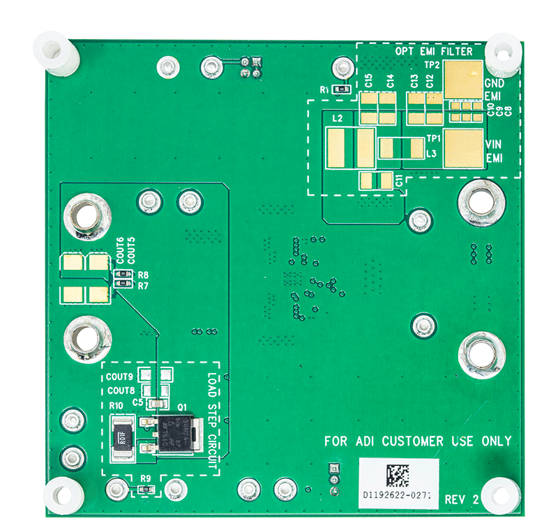 DC2615A Evaluation Board - Bottom View