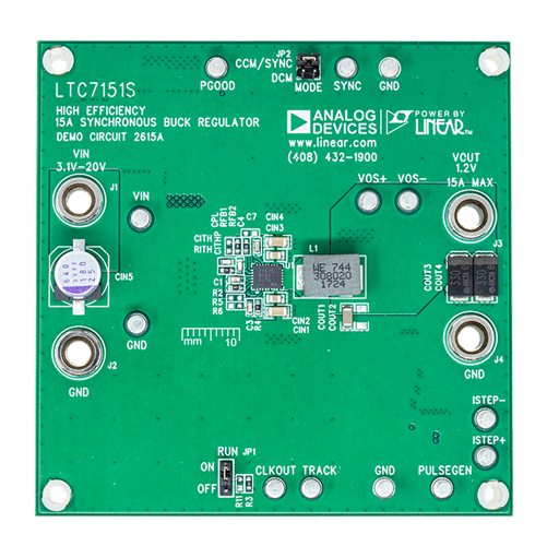 DC2615A Evaluation Board - Top View