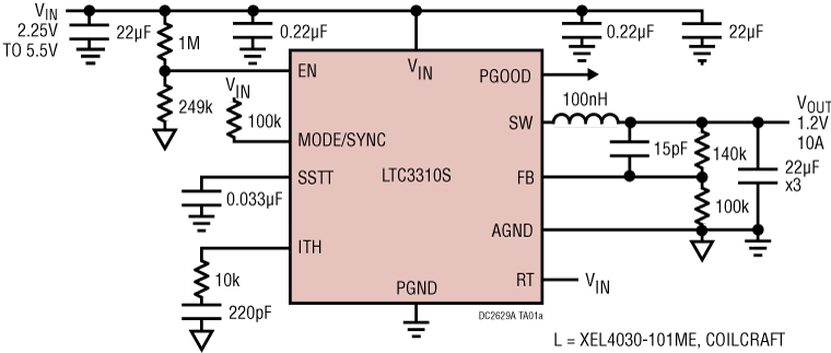 DC2629A Application Circuit