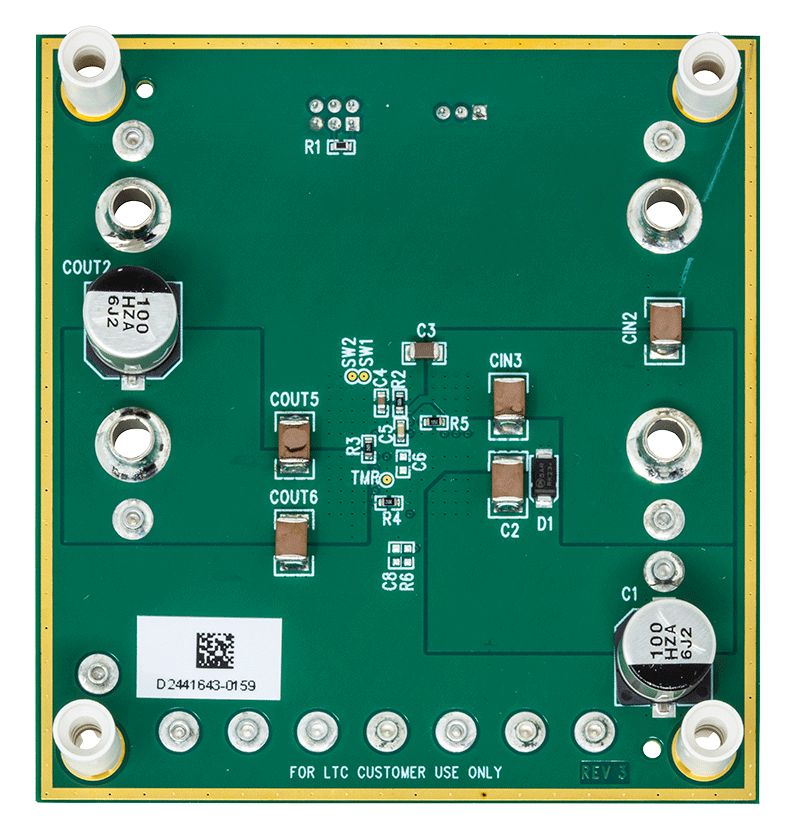 DC2634A Evaluation Board - Bottom View