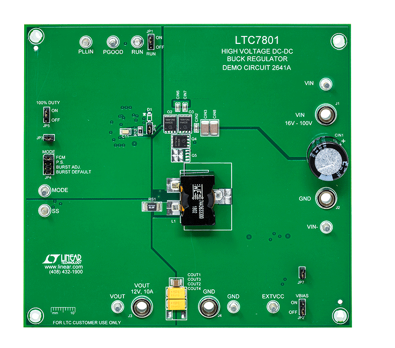DC2641A Evaluation Board - Top View