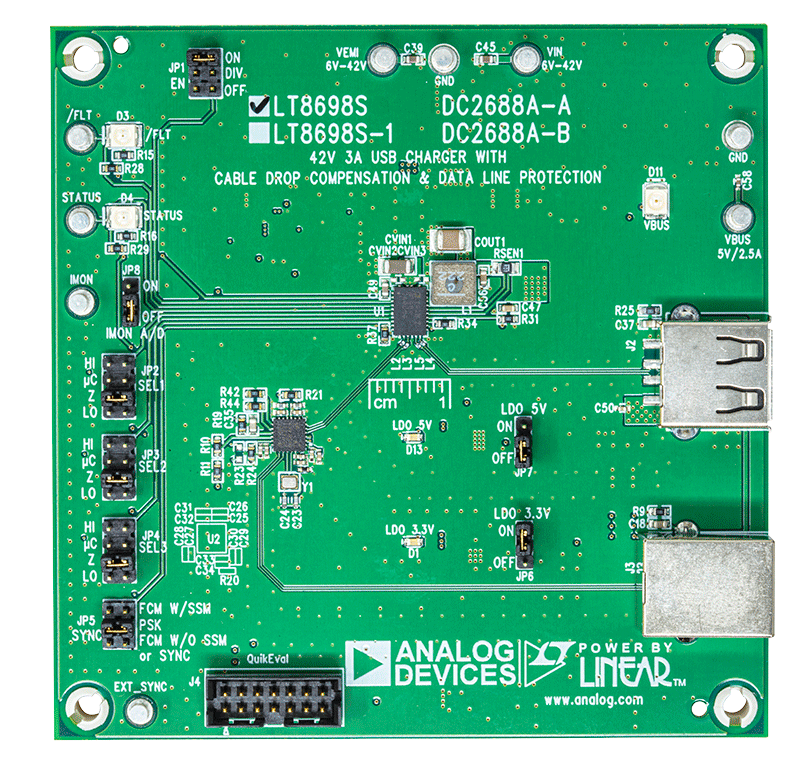 DC2688A-A Evaluation Board - Top View