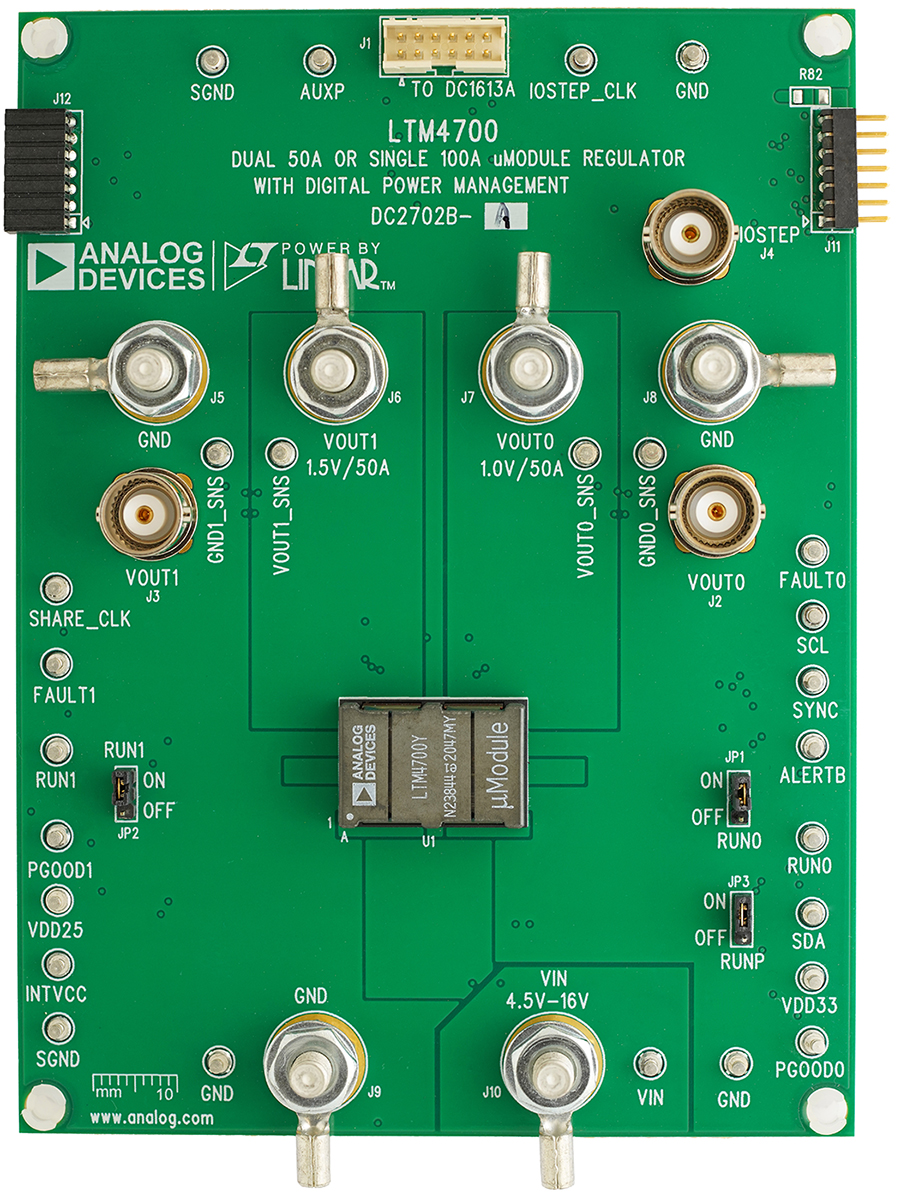 DC2702B-A Evaluation Board - Top View