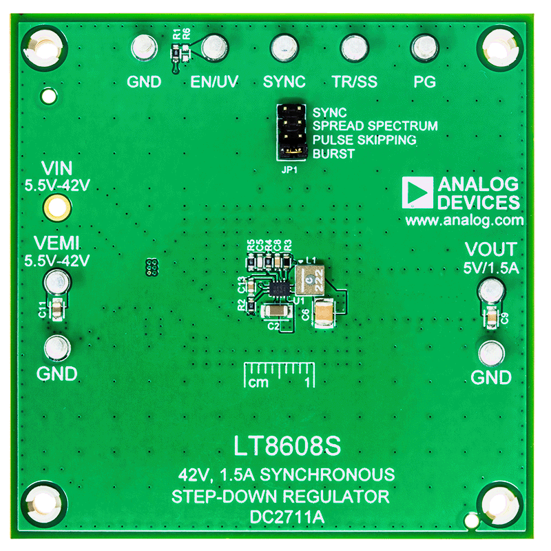 DC2711A Evaluation Board - Top View