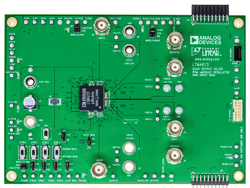 DC2810A Evaluation Board - Top View