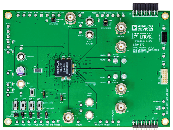 DC2810A Evaluation Board - Top View