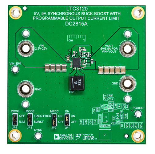 DC2815A Evaluation Board - Top View