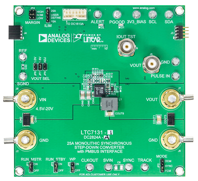  DC2824A-A Evaluation Board - Top View