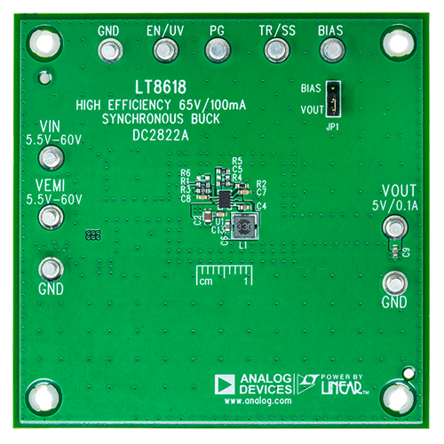 DC2822A Demo Board - Top View