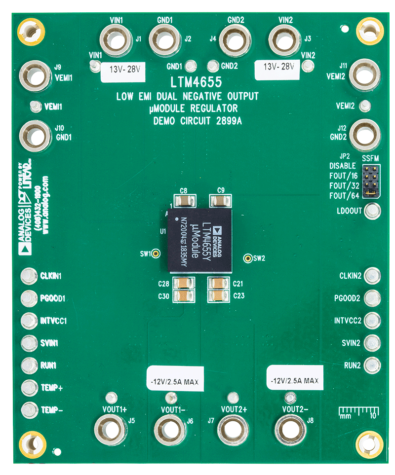 DC2899A Evaluation Board - Top View